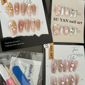 3 Sets Of Press On Nails